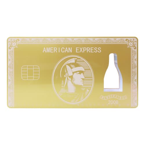 Gold Amex Card Led Bottle Presenter