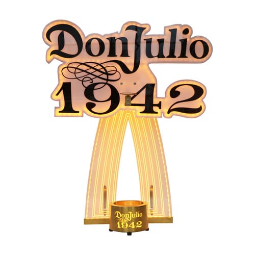 Don Julio 1942 Bottle Presenter with  Sign