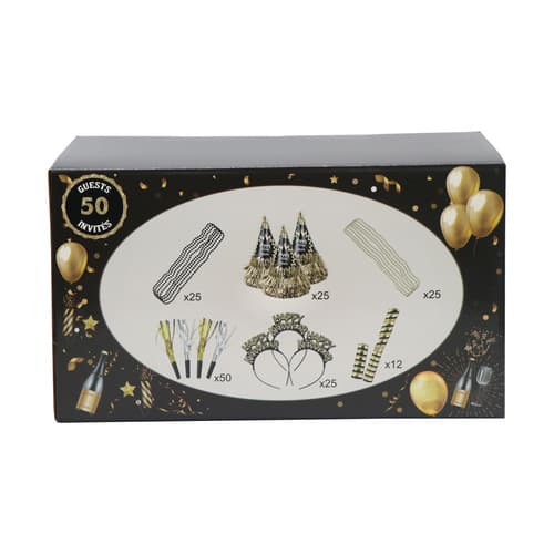 Spec's New Years Eve Party Kit • Gold 50 Person
