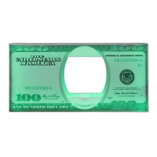 $100 Bill Led Bottle Presenter