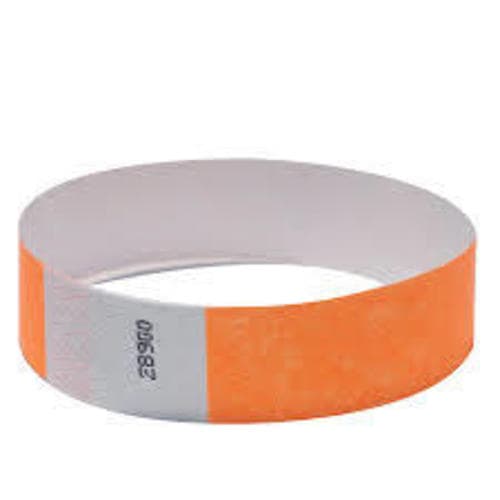 Wrist Bands • Solid Neon Orange