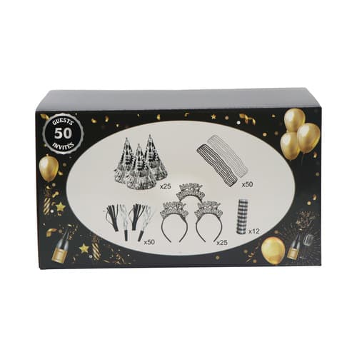 Spec's New Years Eve Party Kit • Silver 50 Person